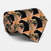 ヒョウの日没のタイ ネクタイ (ロール)