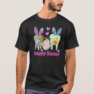 ヒョウの歯デンタルチーム 歯科助手 歯科医 Tシャツ