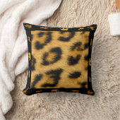 ヒョウの毛アフリ縁どカ – 枕 (ブランケット)