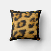 ヒョウの毛アフリ縁どカ – 枕 (裏面)