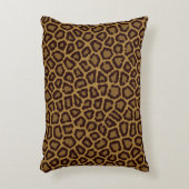 ヒョウの毛皮が付いているタイルの背景 アクセントクッション (正面(垂直))
