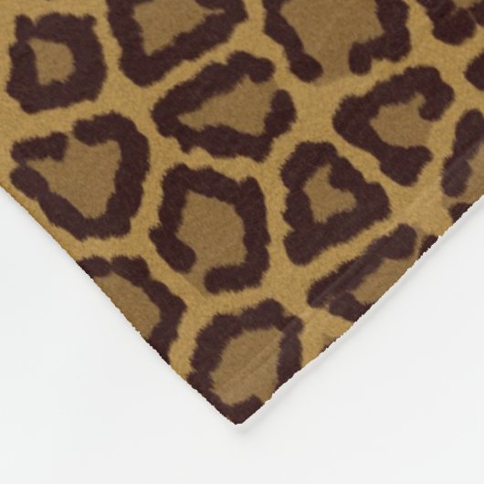 ヒョウの毛皮が付いているタイルの背景 フリースブランケット (角)