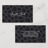 ヒョウの毛皮のデザインの名刺 名刺 (正面/裏面)