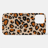 ヒョウの毛皮のデザイン、シームレスなパターン。 Case-Mate iPhoneケース (裏面 (横))