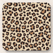 ヒョウの毛皮のパターン コースター (正面)