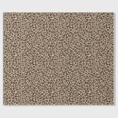 ヒョウの毛皮のパターン ラッピングペーパー (フラット)