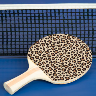 ヒョウの毛皮のパターン 卓球ラケット