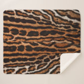ヒョウの毛皮の背景テクスチャ シェルパブランケット (正面(横))