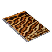 ヒョウの毛皮の質感。アニマルプリント ノートブック (右側)