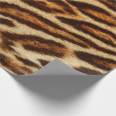 ヒョウの毛皮の質感。アニマルプリント ラッピングペーパー (角)