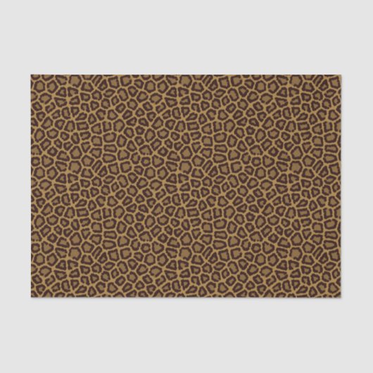 ヒョウの毛皮を使用して背景をタイルにする 薄葉紙 (正面)
