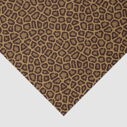 ヒョウの毛皮を使用して背景をタイルにする 薄葉紙 (詳細)