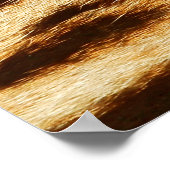 ヒョウの毛皮質感。アニマルプリント ポスター (角)