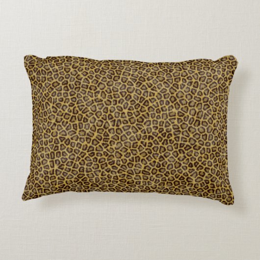 ヒョウの毛皮 アクセントクッション (裏面)