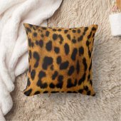 ヒョウの毛皮 クッション (ブランケット)