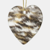 ヒョウの毛皮 セラミックオーナメント (左)