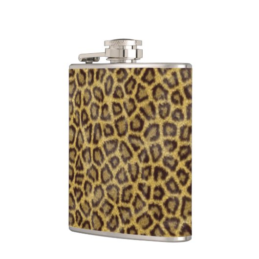 ヒョウの毛皮 フラスク (左)