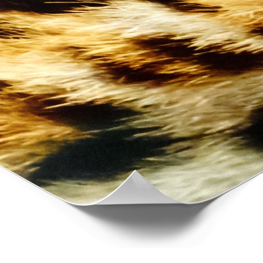 ヒョウの毛皮 ポスター (角)