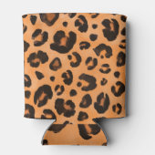 ヒョウの毛皮、水の色、シームレスなテクスチャ。 缶クーラー (裏面)