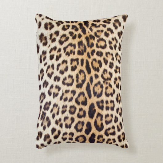ヒョウの毛 アクセントクッション (正面(垂直))