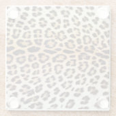 ヒョウの毛 ガラスコースター (裏面)