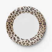 ヒョウの毛 ペーパープレート (正面)