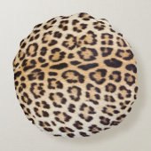 ヒョウの毛 ラウンドクッション (裏面)