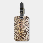 ヒョウの毛 ラゲッジタグ (正面縦)