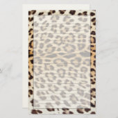 ヒョウの毛 便箋 (正面/裏面)