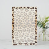 ヒョウの毛 便箋 (スタンド正面)