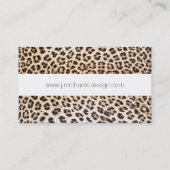 ヒョウの毛 名刺 (裏面)