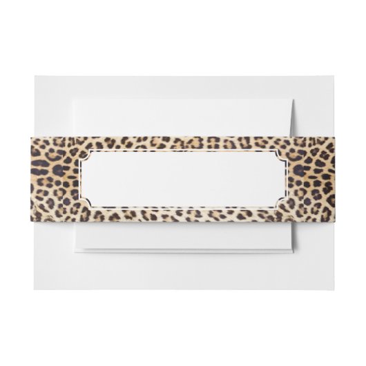 ヒョウの毛 招待状ベリーバンド (正面例)