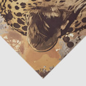 ヒョウの水色 薄葉紙 (詳細)