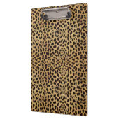 ヒョウの点のラインストーンのダイヤモンドのモノグラムの写真 クリップボード (左)