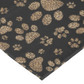 ヒョウの点の足のプリント テーブルクロス (アングル)