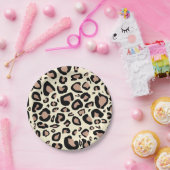 ヒョウの点プレート ペーパープレート (パーティー)