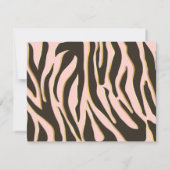 ヒョウの点及びトラのストライプは感謝していしています サンキューカード (裏面)