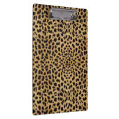 ヒョウの点金ゴールドのグリッターのラインストーンの写真のプリント クリップボード (右)