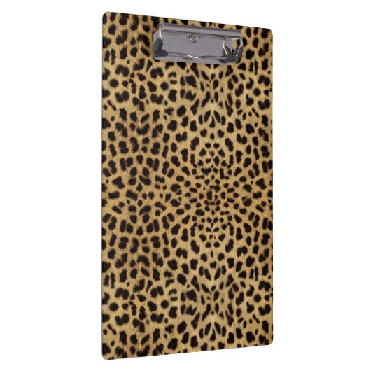 ヒョウの点金ゴールドのグリッターのラインストーンの写真のプリント クリップボード (右)