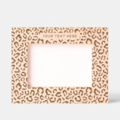 ヒョウの生意気 レーザー彫刻フレーム (正面)