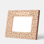ヒョウの生意気 レーザー彫刻フレーム (左)