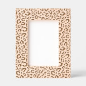 ヒョウの生意気 レーザー彫刻フレーム (正面)