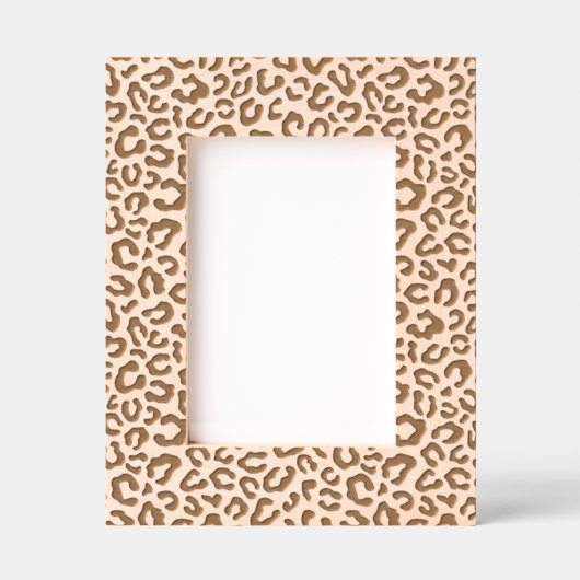 ヒョウの生意気 レーザー彫刻フレーム (正面)