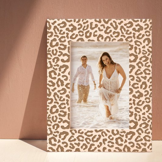 ヒョウの生意気 レーザー彫刻フレーム