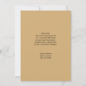 ヒョウの白はダイヤモンドのリボンの結婚式を宝石で飾ります 招待状 (裏面)