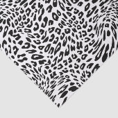 ヒョウの白黒アニマルプリント 薄葉紙 (詳細)