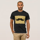 ヒョウの皮に黒い髭 Tシャツ (正面フル)