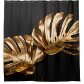 ヒョウの皮のイラストレーションの継ぎ目のない織物 シャワーカーテン (正面)