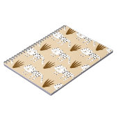 ヒョウの皮の柄 ノートブック (左側)