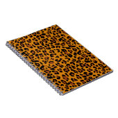 ヒョウの皮の背景のパターン ノートブック (右側)